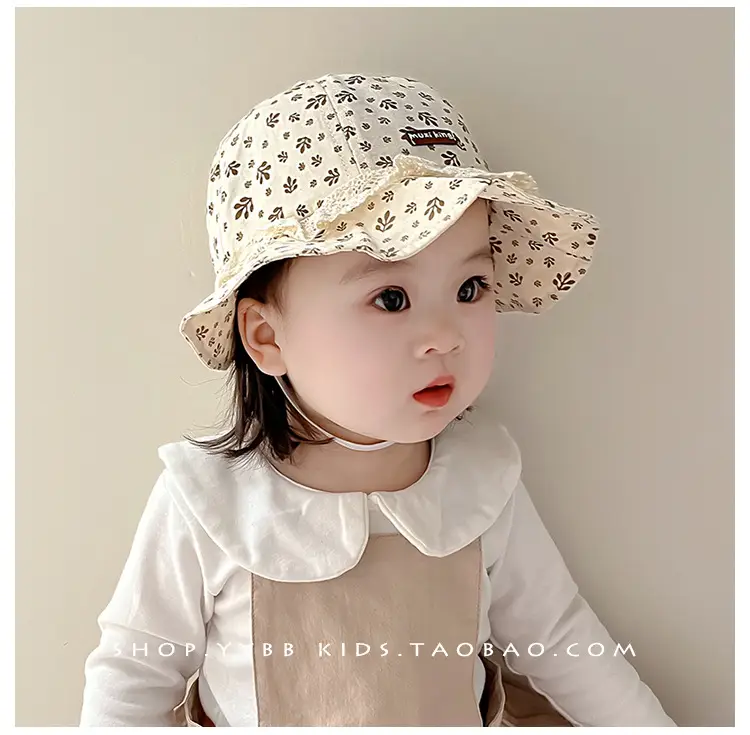 Children's Korean Lace Fisherman Hat with Big Brim — feature 6