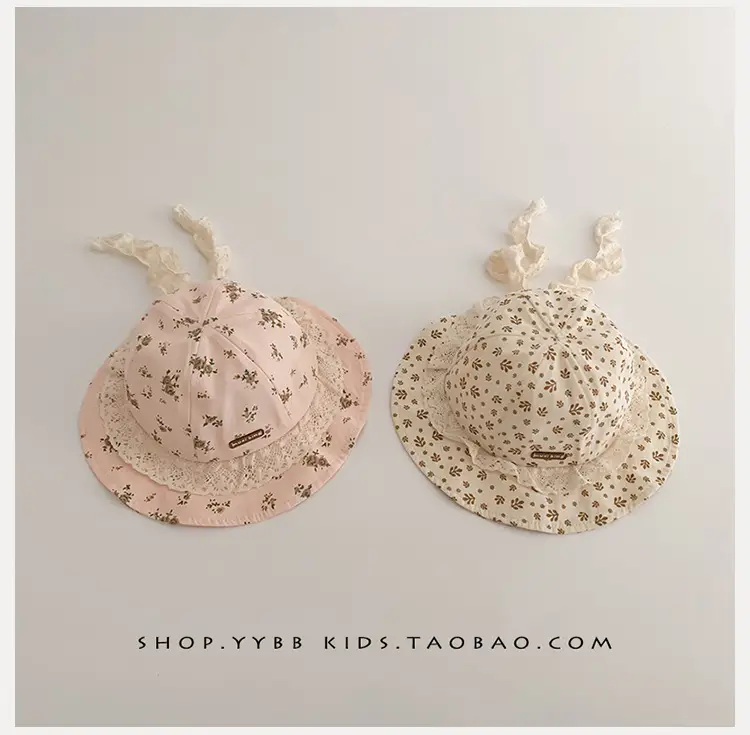 Children's Korean Lace Fisherman Hat with Big Brim — feature 8