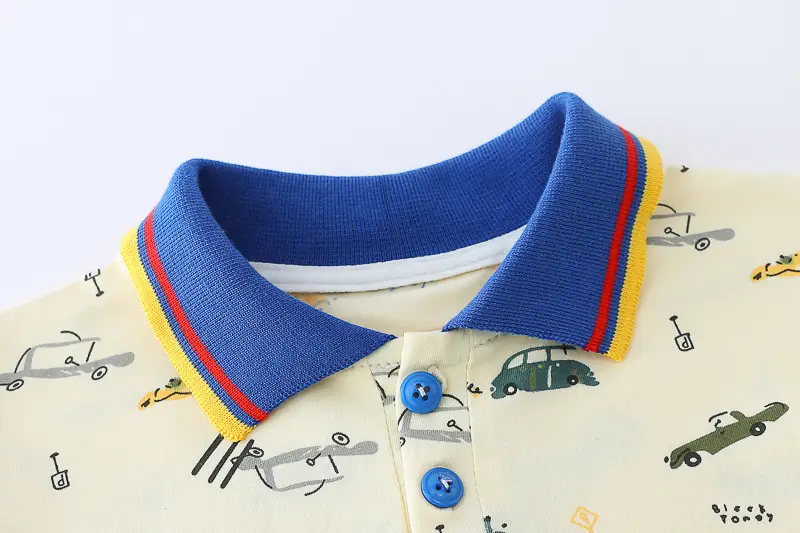 Boys' 2Pc Printed Polo Shorts Set Summer 2024 — feature 21