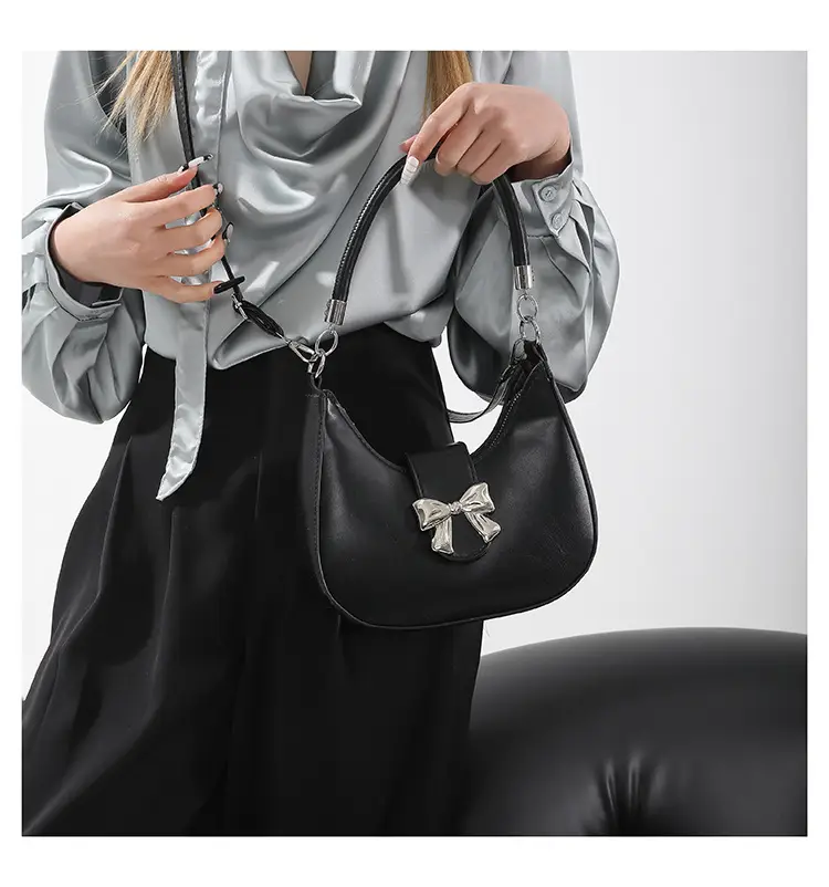 Sweet Bow Handbag for Women Beige New Spring Summer — feature 12