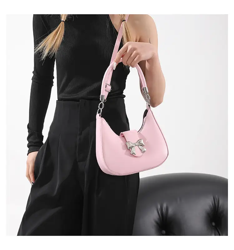 Sweet Bow Handbag for Women Beige New Spring Summer — feature 16