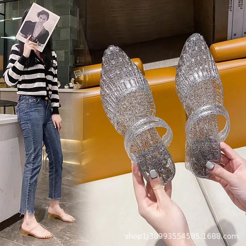 Women's Slippers for Summer, Fashionable for Outdoor Wear, 2026 New Summer Style Crystal Sandals for Women, Indoor Slippers for Women Wholesale - Image 15