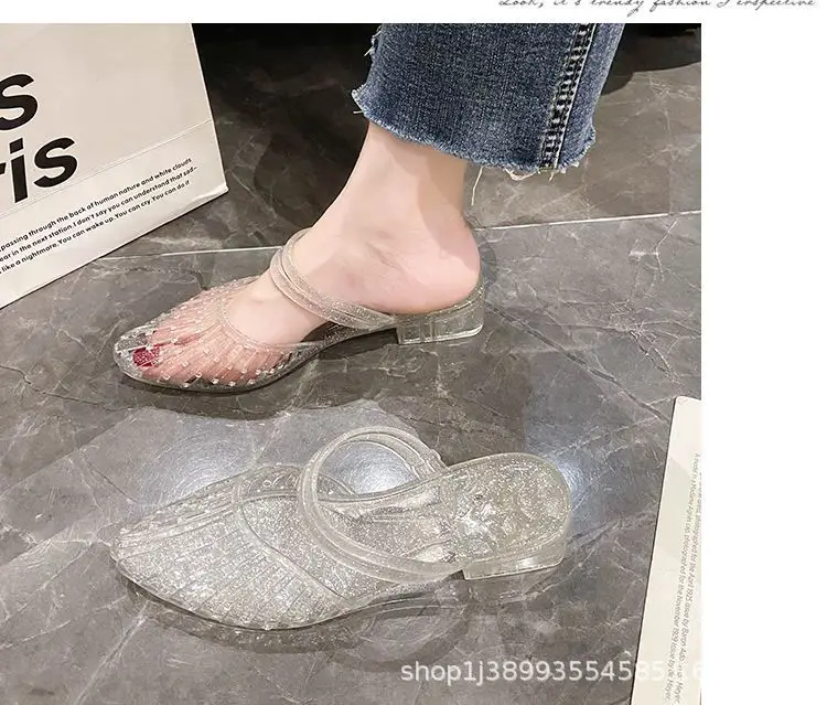 Women's Slippers for Summer, Fashionable for Outdoor Wear, 2026 New Summer Style Crystal Sandals for Women, Indoor Slippers for Women Wholesale — feature 14