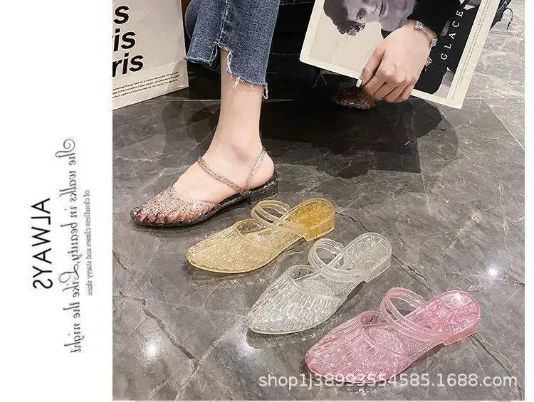 Women's Slippers for Summer, Fashionable for Outdoor Wear, 2026 New Summer Style Crystal Sandals for Women, Indoor Slippers for Women Wholesale — feature 16
