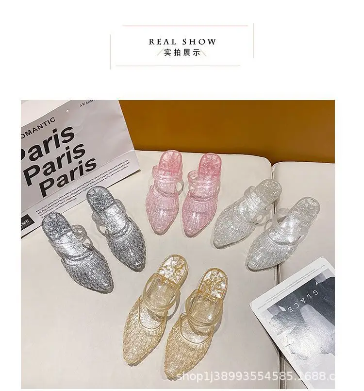 Women's Slippers for Summer, Fashionable for Outdoor Wear, 2026 New Summer Style Crystal Sandals for Women, Indoor Slippers for Women Wholesale — feature 17