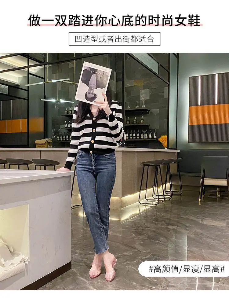 Women's Slippers for Summer, Fashionable for Outdoor Wear, 2026 New Summer Style Crystal Sandals for Women, Indoor Slippers for Women Wholesale — feature 4