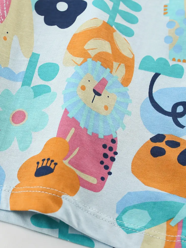 Malwee Boys Printed T-Shirt Summer Casual Round Neck - Image 4