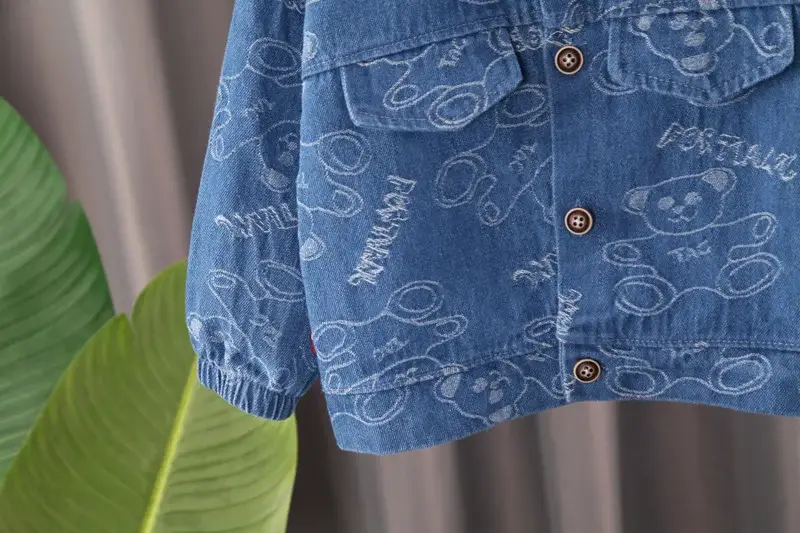 Boys Denim Suit Blue Cartoon 1-3Yr Spring — feature 13