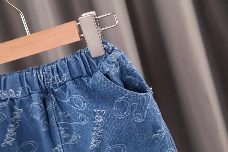 Boys Denim Suit Blue Cartoon 1-3Yr Spring — feature 15