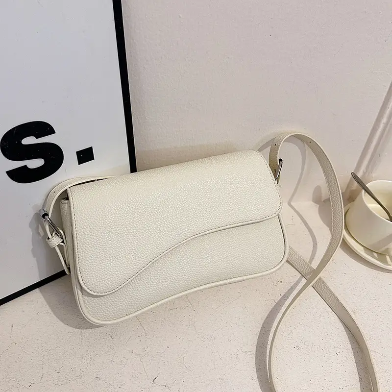 Elegant White French Texture Shoulder Bag - Image 6