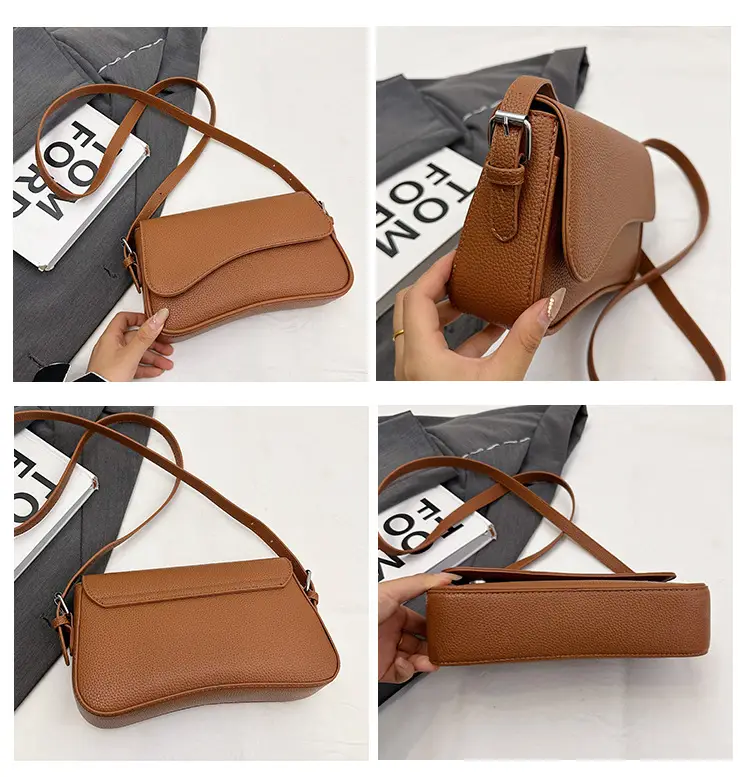Elegant White French Texture Shoulder Bag — feature 14