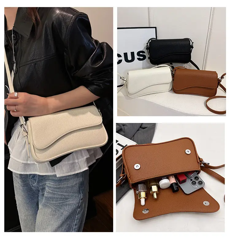 Elegant White French Texture Shoulder Bag — feature 15
