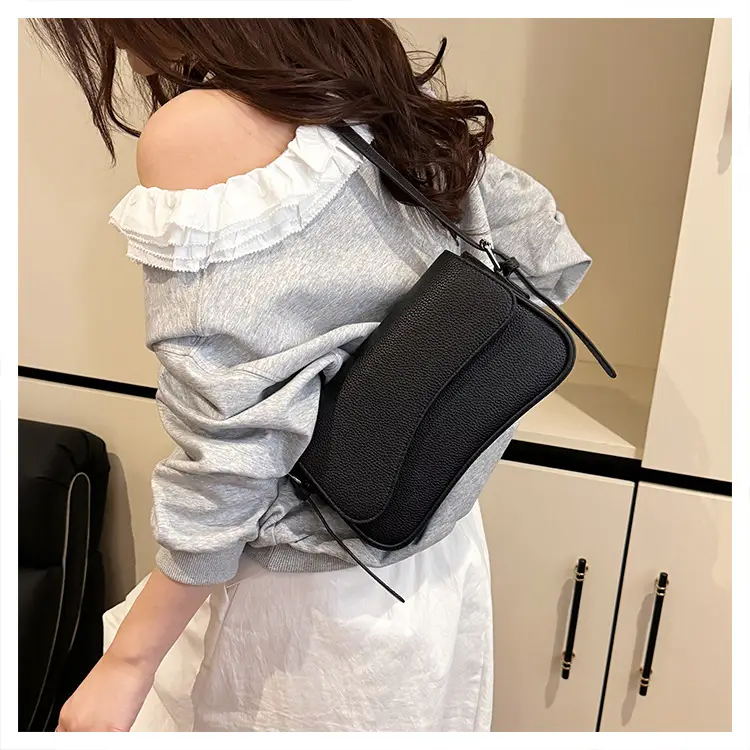 Elegant White French Texture Shoulder Bag — feature 21