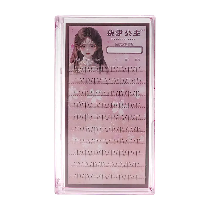 Princess Doe Lower Eyelash Lazy Single Cluster Transparent Stem Natural Imitation Large Capacity Under Small Flare — feature 15