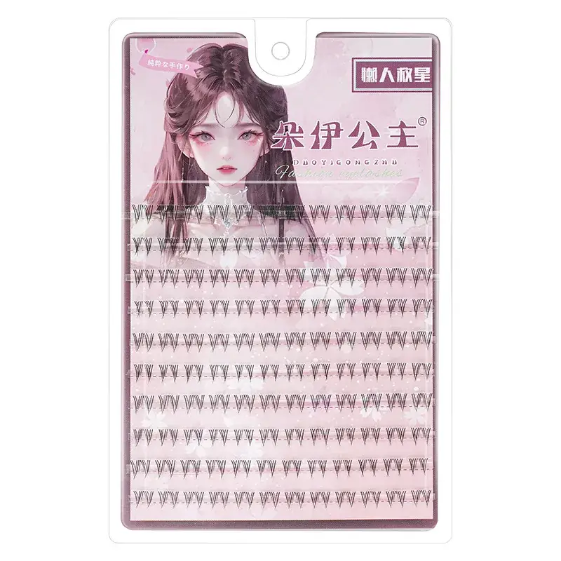 Princess Doe Lower Eyelash Lazy Single Cluster Transparent Stem Natural Imitation Large Capacity Under Small Flare - Image 2