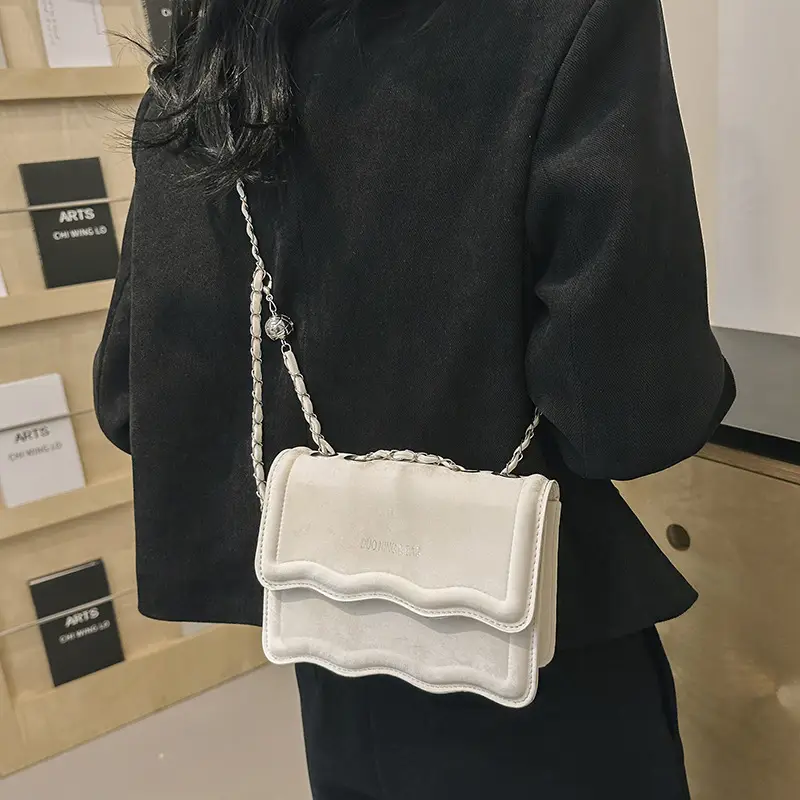 Light Blue Chain Shoulder Bag for Women 2024 Spring Summer - Image 7