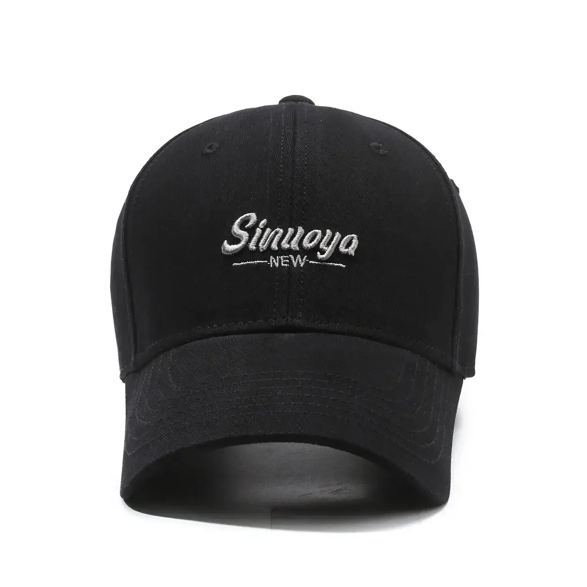 New Fashion Letter Embroidered Men's Cap Black - Image 7