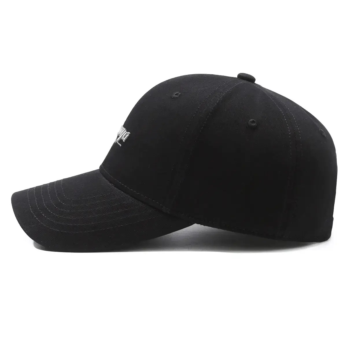 New Fashion Letter Embroidered Men's Cap Black - Image 9