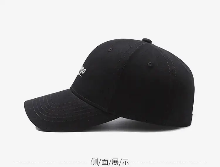 New Fashion Letter Embroidered Men's Cap Black — feature 10