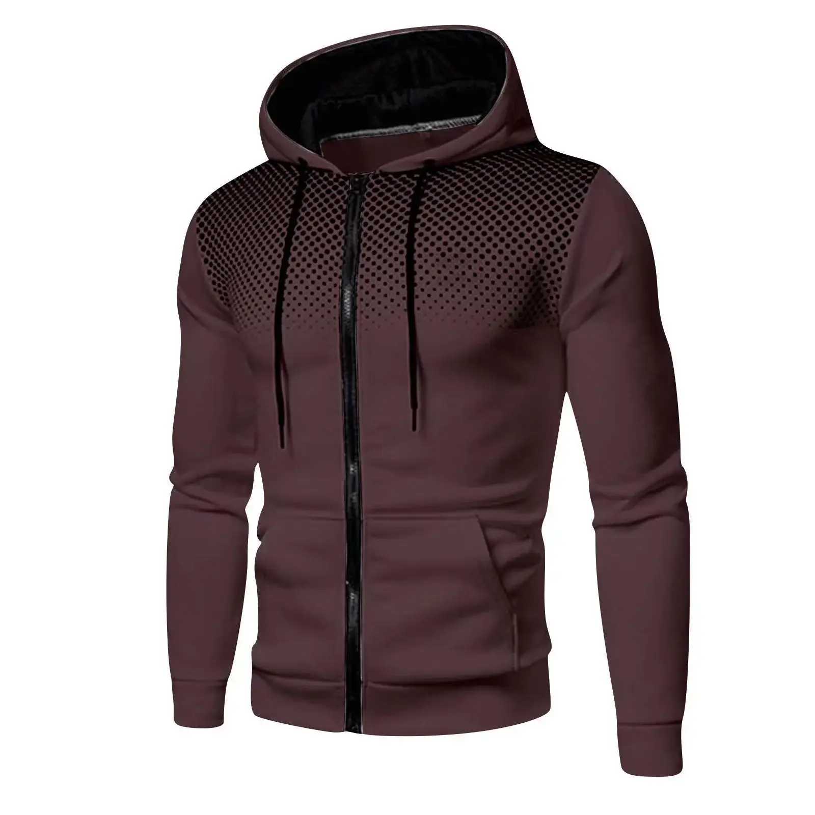 Red Mesh Hoodie for Men, Casual Style, Winter — feature 5