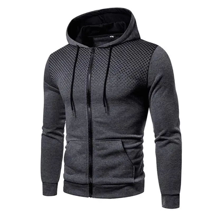 Red Mesh Hoodie for Men, Casual Style, Winter