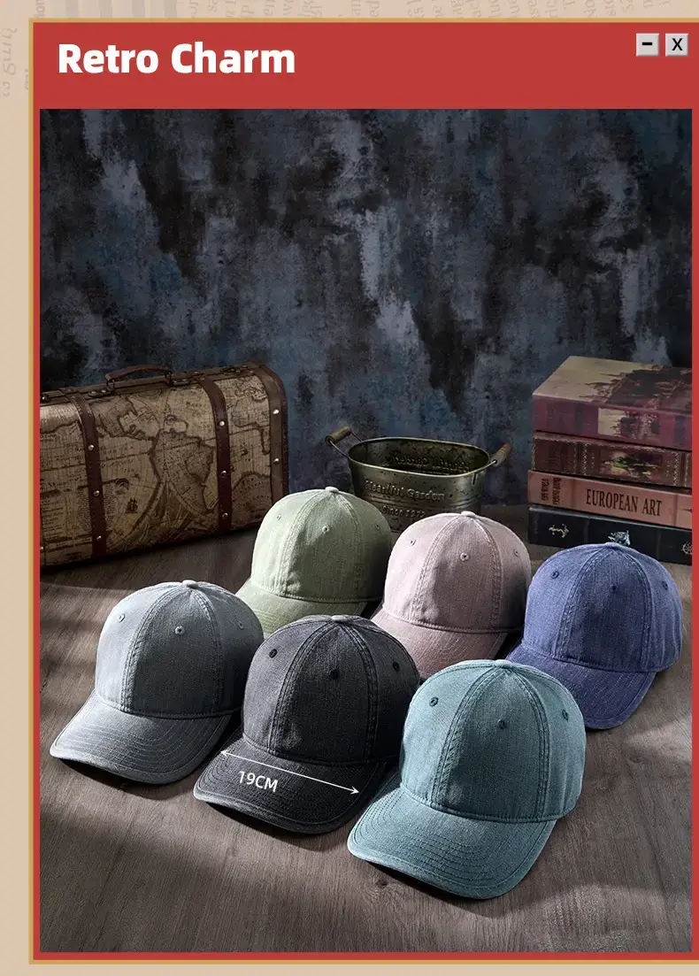 2025 Spring Cap Men Soft Top Baseball Cap Washable — feature 13