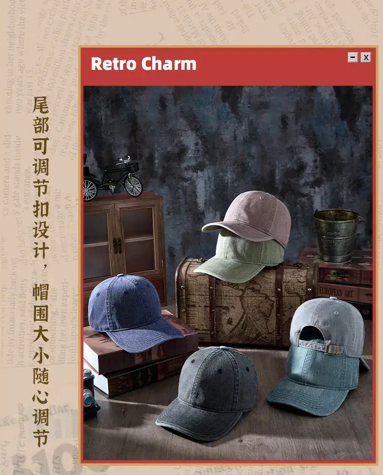 2025 Spring Cap Men Soft Top Baseball Cap Washable — feature 15