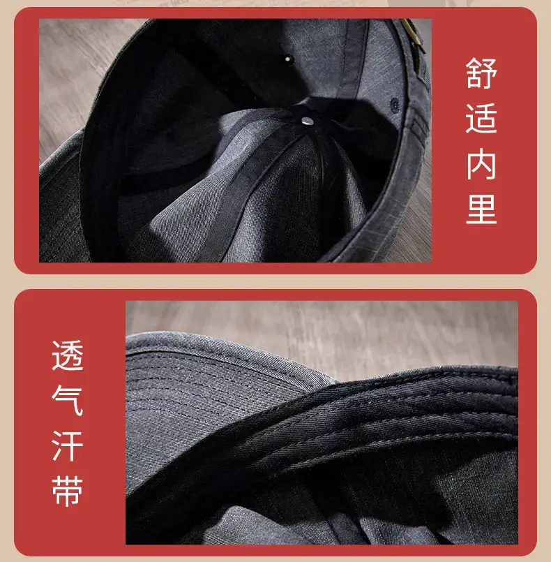 2025 Spring Cap Men Soft Top Baseball Cap Washable — feature 23
