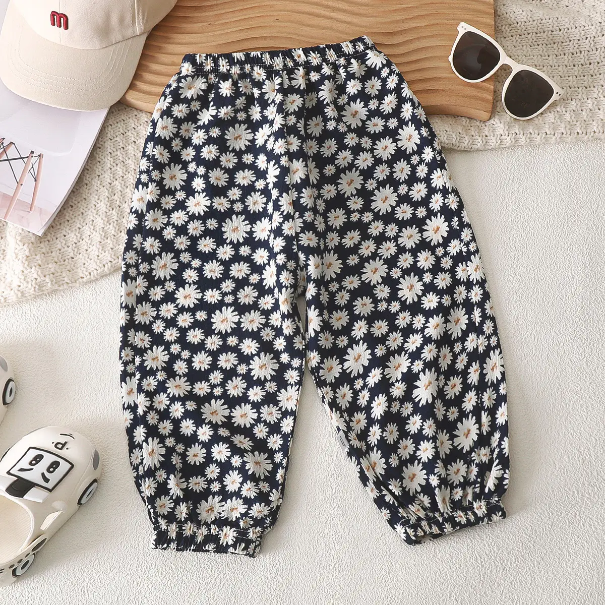 Summer Bubble Cotton Mosquito Proof Pants for Boys Girls