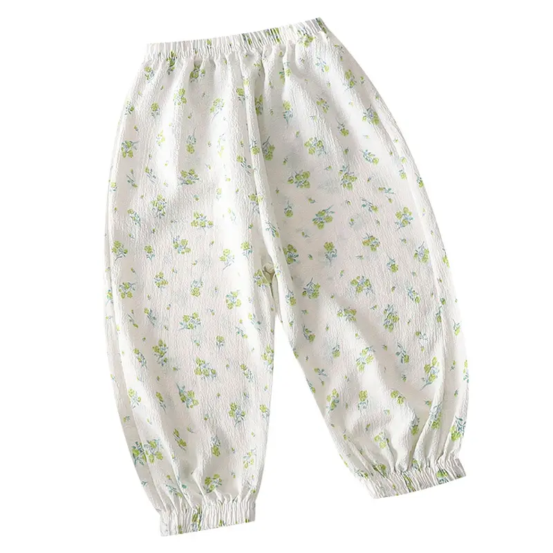 Summer Bubble Cotton Mosquito Proof Pants for Boys Girls