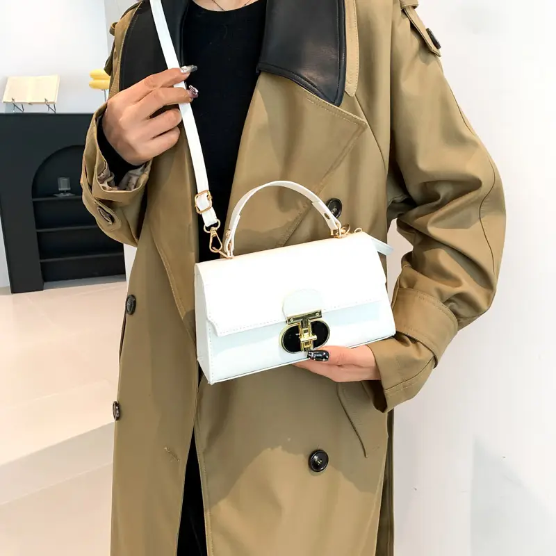 Light Blue PU Leather Shoulder Crossbody Bag for Women - Image 8
