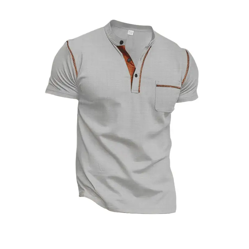 Men's White Short Sleeve Polo T-Shirt Quick Dry Casual — feature 20