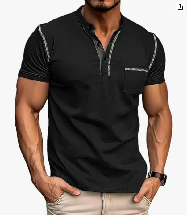 Men's White Short Sleeve Polo T-Shirt Quick Dry Casual - Image 7