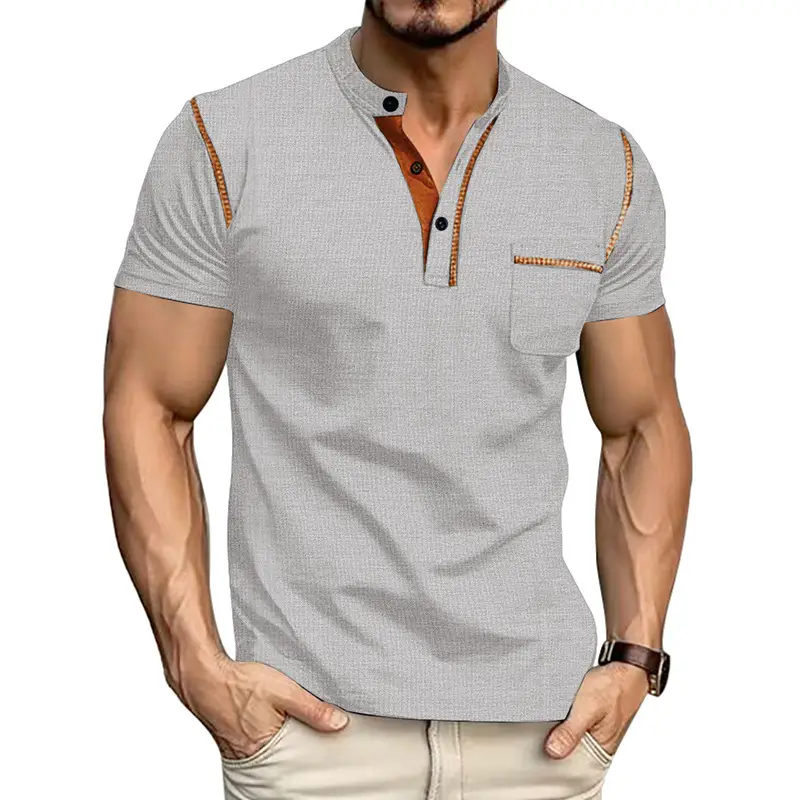 Men's White Short Sleeve Polo T-Shirt Quick Dry Casual - Image 9