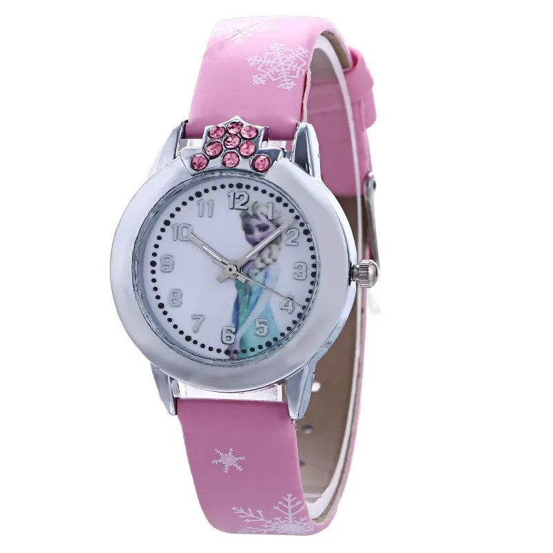 Frozen Cartoon Women's Digital Watch Black Belt Quartz — feature 2