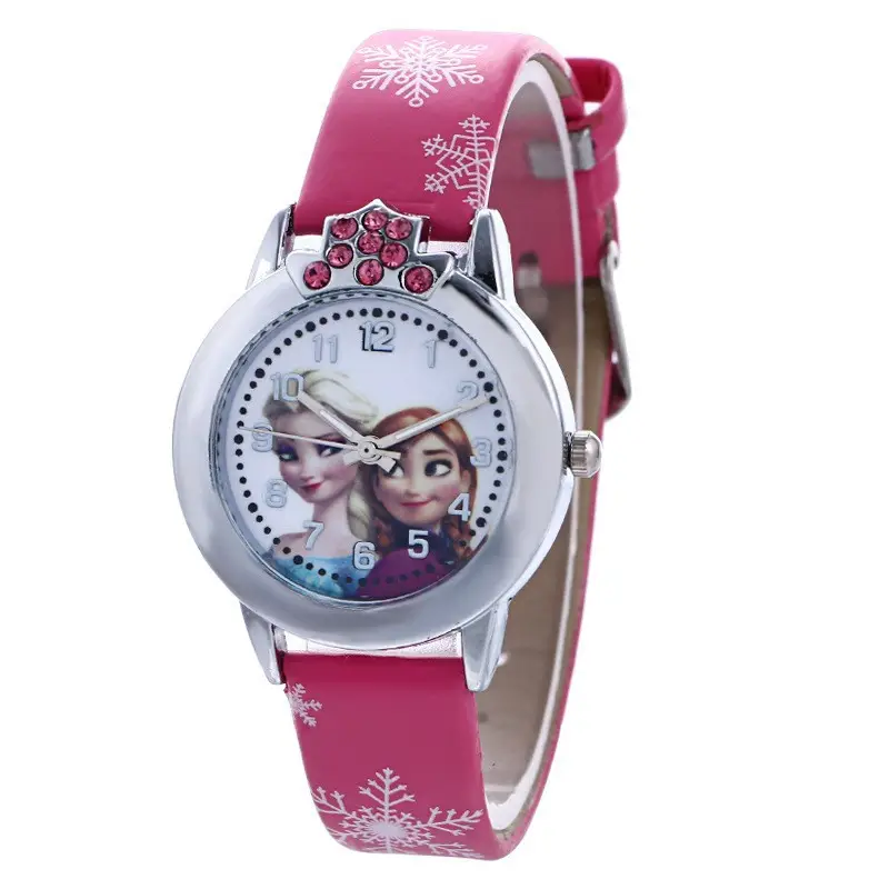 Frozen Cartoon Women's Digital Watch Black Belt Quartz — feature 4