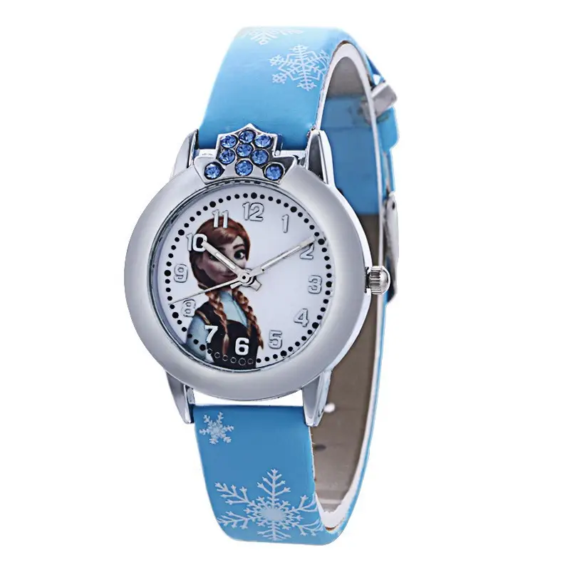 Frozen Cartoon Women's Digital Watch Black Belt Quartz — feature 5