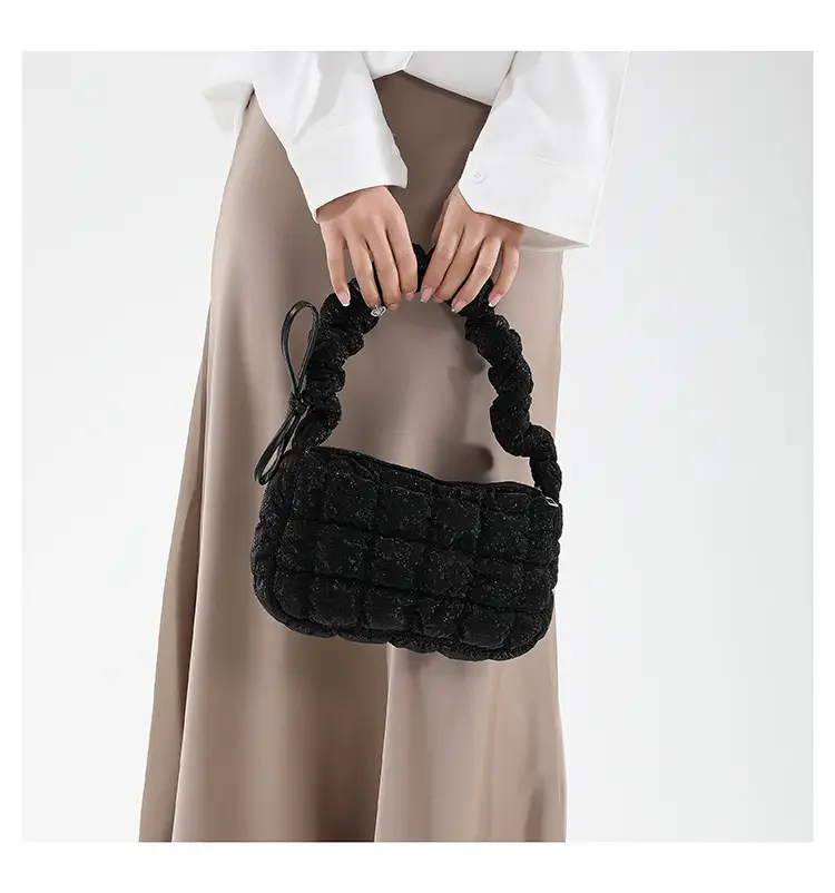 2024 Trendy Pleated Handbag with Crossbody Strap — feature 10