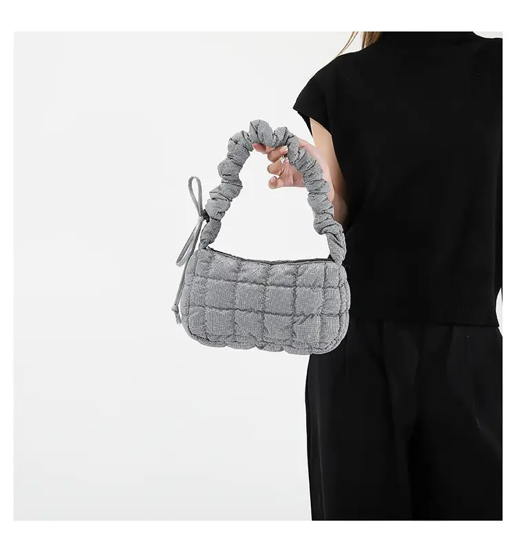 2024 Trendy Pleated Handbag with Crossbody Strap — feature 13