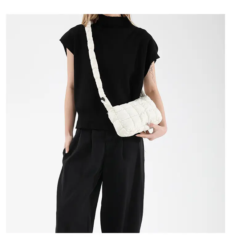 2024 Trendy Pleated Handbag with Crossbody Strap — feature 18