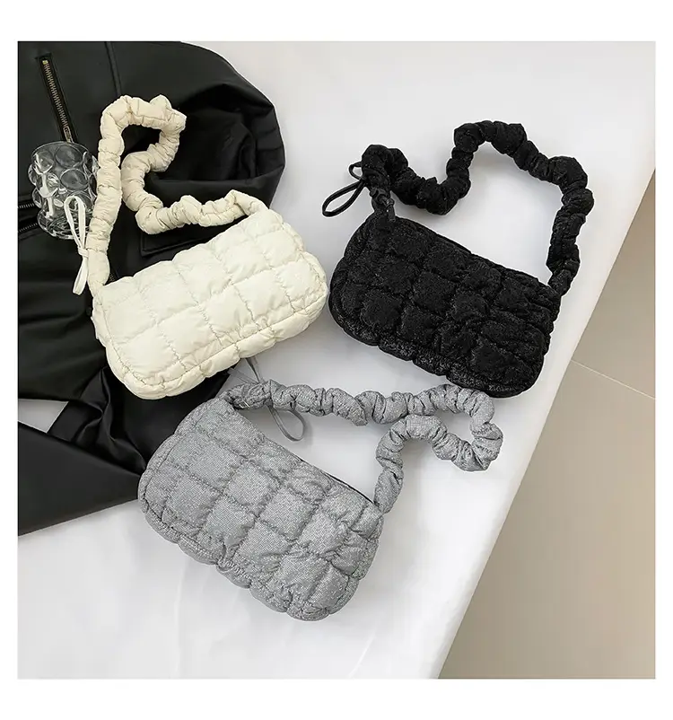 2024 Trendy Pleated Handbag with Crossbody Strap — feature 19