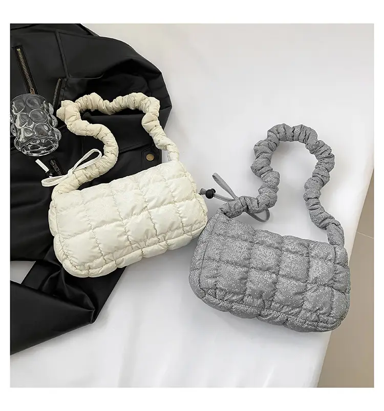 2024 Trendy Pleated Handbag with Crossbody Strap — feature 21