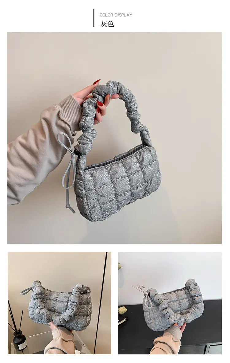 2024 Trendy Pleated Handbag with Crossbody Strap — feature 29