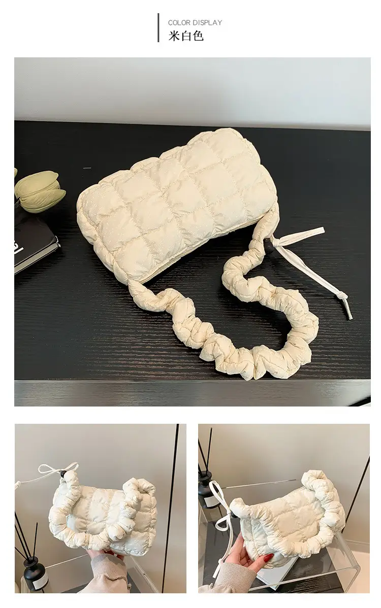 2024 Trendy Pleated Handbag with Crossbody Strap — feature 30