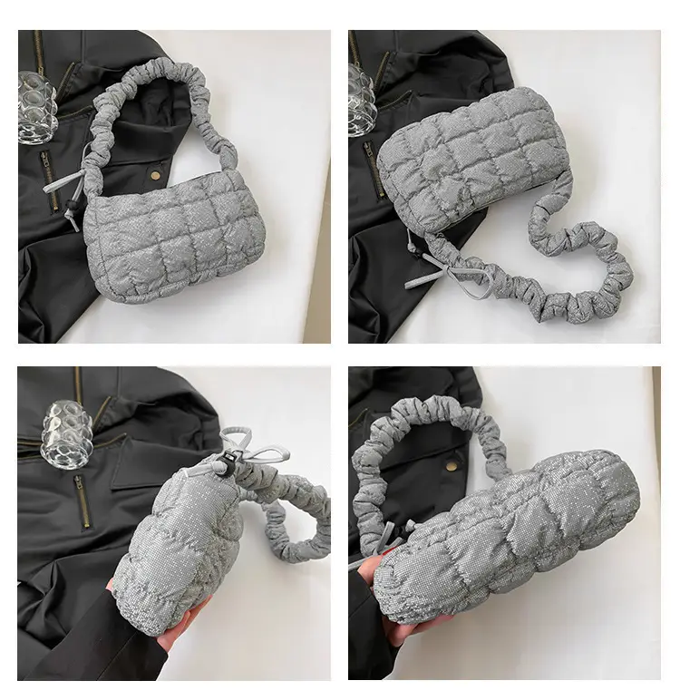 2024 Trendy Pleated Handbag with Crossbody Strap — feature 8