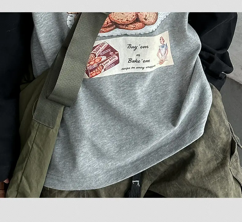 Boys Long Sleeve T-Shirt Grey Black Graphic Spring 2025 — feature 10