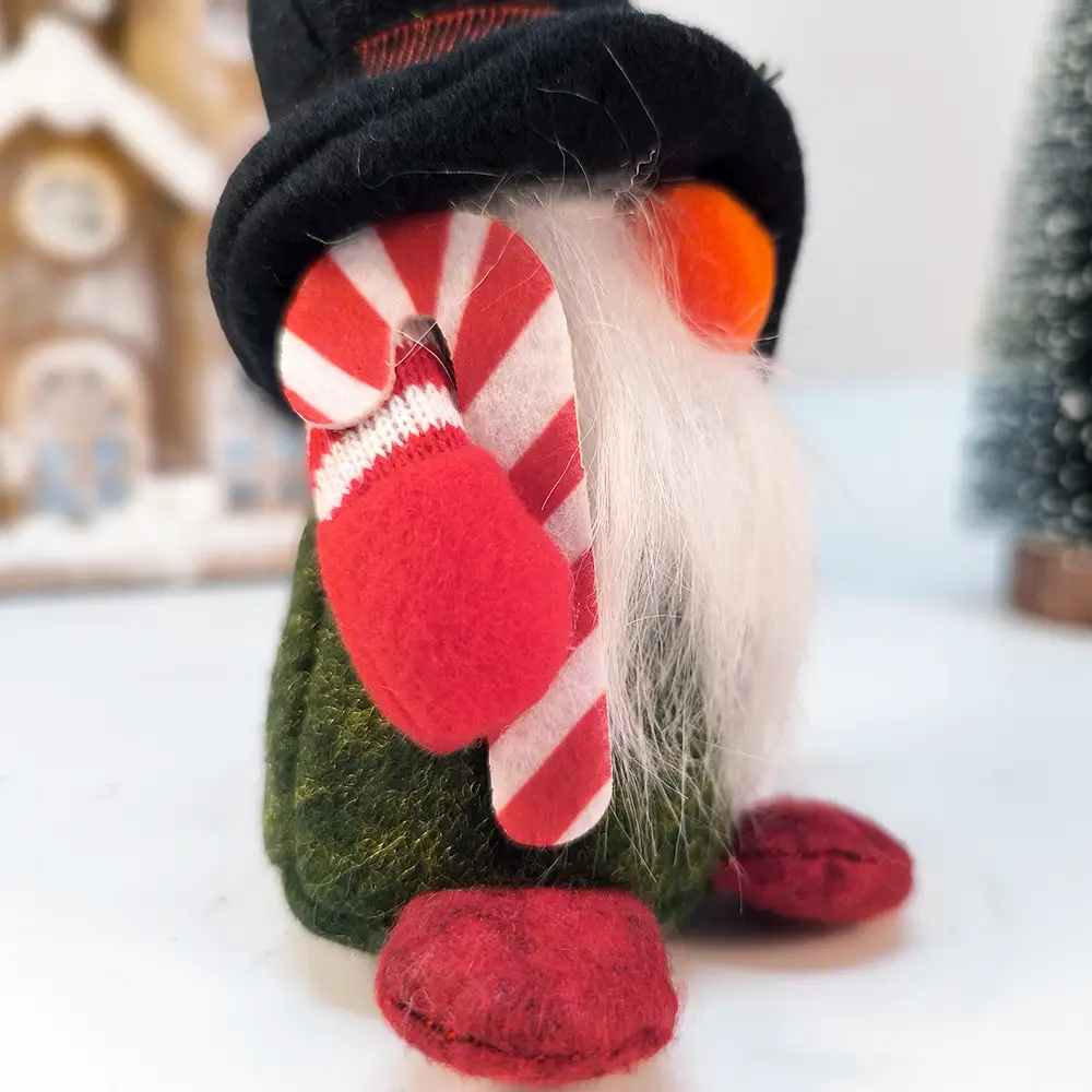 Dwarf Rudolph Christmas Ornament 199g Plaid Hat — feature 8
