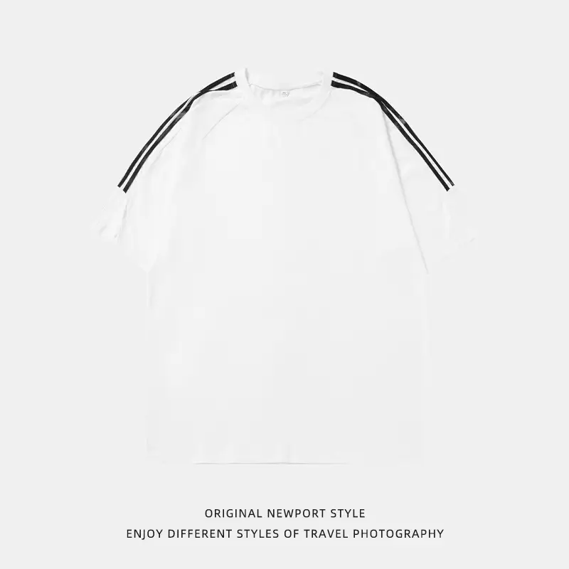 Men Purple Contrast Neckline Short Sleeve T-Shirt - Image 4