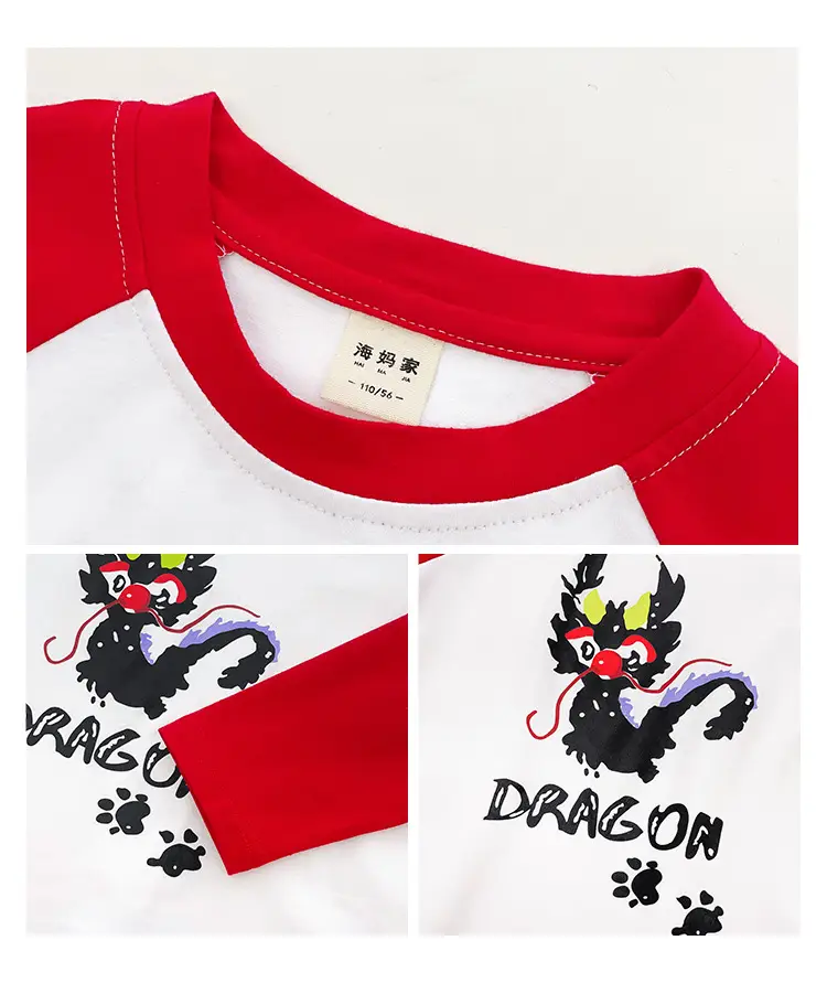 Kids Cotton Long Sleeve T-Shirt with Cartoon Print — feature 5
