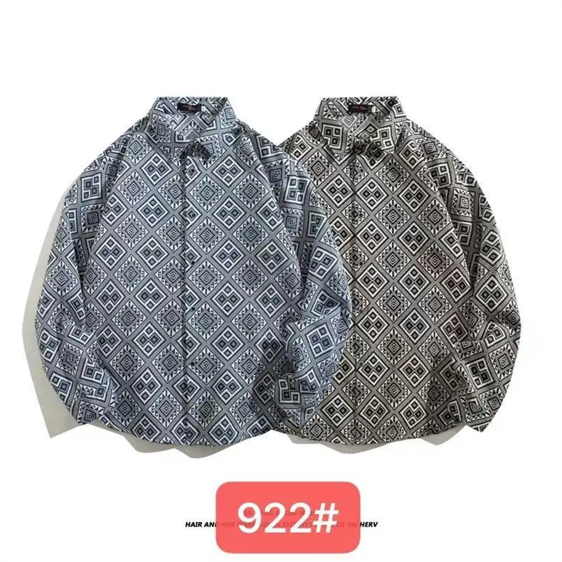 Vintage Baroque Embroidered Long Sleeve Shirt Men — feature 28
